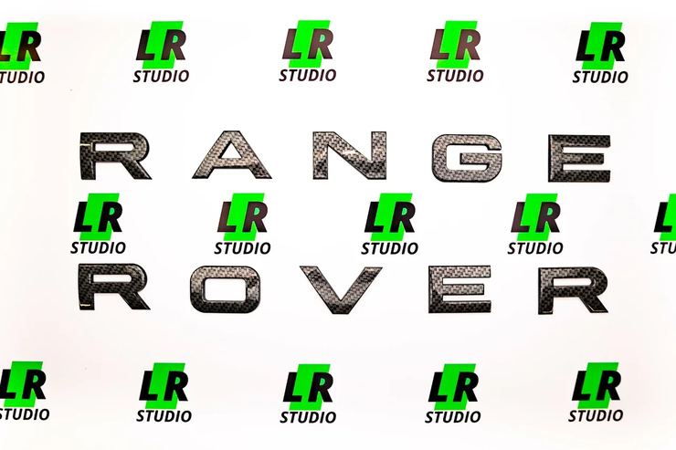 Буквы Range Rover карбон